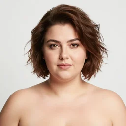 portrait of a curvy stocky romanian woman, brown hair, messy bob, brown eyes, romanian, glasses, wide shot, digital art, alphonse mucha, loish, art nouveau, 8 k, trending on artstation