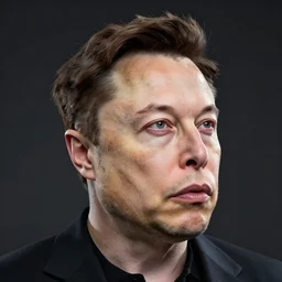 elon musks head is pudding octane render,