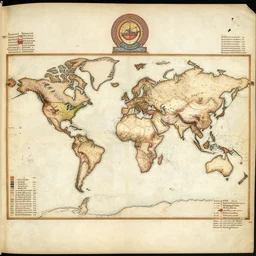ancient world map manuscript