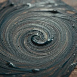 paint swirls on canvas, liquid closeup, ultra macro, toned, cinematic, post - processing