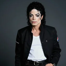 michael jackson pepsi professional studio photo shot, hi res, contrast