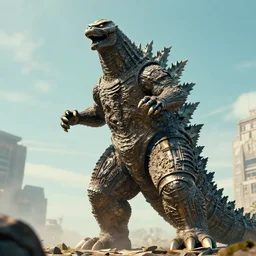 talos, the gigantic 4 0 0 ft tall bronze warrior, attacks godzilla
