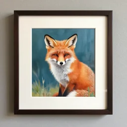 fox coffee art