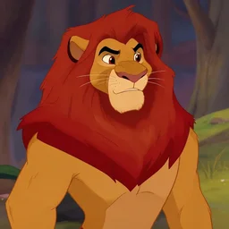 scar, usurper, voiced by jeremy irons, the villain from the disney animated classic the lion king