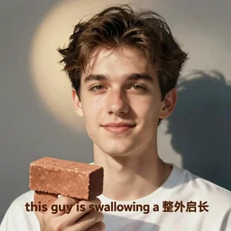 “ this guy is swallowing a whole brick ”