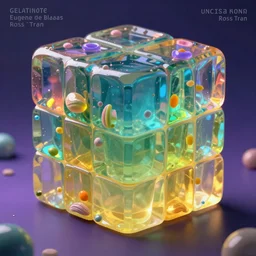 gelatinous cube monster, digital art by eugene de blaas and ross tran, vibrant color scheme, highly detailed, in the style of romanticism, cinematic, artstation, greg rutkowski