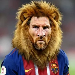 lionel messi looking angry, art by gertrude abercrombie