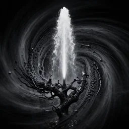 blood - black nothingness began to spin, a system of cells interlinked, within one stem. and dreadfully distinct, against the dark, a tall white fountain played