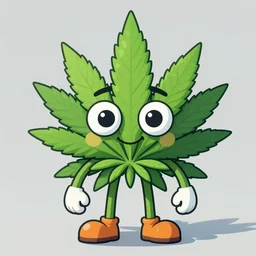 cartoon portrait of a cannabis character. octane kawaii 4 k render by eyvind earle, award winning political meme
