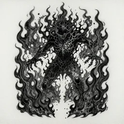 abhorrent manifestation of the nexus of the black flame, Dan Seagrave art