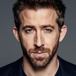 ryan reynolds photoshoot in full makeup