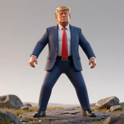 donald trump t-pose. Blender tutorial