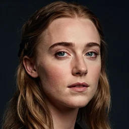 a true-to-life photoshoot portrait of Saoirse Ronan real-life accurate face