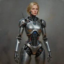A beautiful detailed full body portrait painting of Dolores Abernathy, robot revolution, apocalypse, highly detailed, digital painting, artstation, cgscoiety, cinematic, intricate, smooth, sharp focus, illustration, Unreal Engine 5, concept art, 8K, art by Westworld.