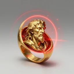 xenophanes sonic in a gold ring portal shooting red static trending on artstation