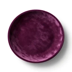 velvet sushi plate, stylized 3d render, isolated on a pure white background, centered, entire object in frame, sharp focus, soft studio lighting