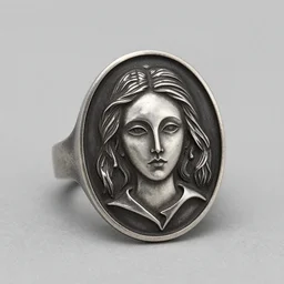 a ring made of cast metal designed by leonora carrington