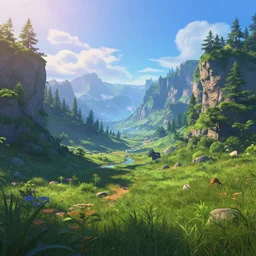 a gorgeous landscape in the style of thomas cole and pixar. beautiful beyond imagination! enchanting, mysterious, alluring. high detail 8 k, smooth gradient cgi, ultrarealistic path tracing, trending on artstation