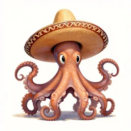 octopus with a sombrero