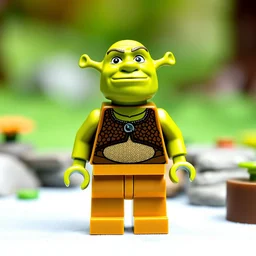 shrek as a lego minifigure