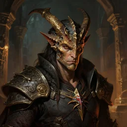 dungeons and dragons draconian character closeup portrait, dramatic light, dungeon background, 2 0 0 mm focal length, painted by stanley lau, painted by greg rutkowski, painted by stanley artgerm, brom, digital art, trending on artstation