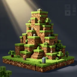 Minecraft Alpha screenshot look at this cool build I made