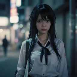 Ryuko Matoi, cgi movie scene, cinestill 800t, cinematic shot