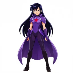 Full body portrait of Raven from Teen Titans, digital art by Sakimichan, trending on ArtStation