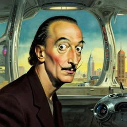 a liminal space salvador dali by greg rutkowski, trending on tumblr, retrofuturism, future tech, futuristic, sci - fi