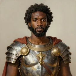 a professionally painted portrait of Father Divine , clothed in ancient battle armor, dark skin, dark hair, beautiful bone structure, symmetrical facial features, stunningly beautiful, intricate, elegant, digital painting, trending on Artstation, concept art, smooth, sharp focus, illustration, from Kehinde Wiley