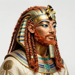 louis gossett as ancient egyptian, braided beard redhead dreadlocks, intricate, elegant, highly detailed, artstation, sharp focus, illustration, artgerm, rutkowski, mucha