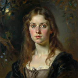 a portrait of a character in a scenic environment by anders zorn * *