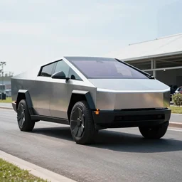 tesla hovering truck