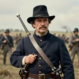 a portrait of the civil war battle gettysburg highly detailed