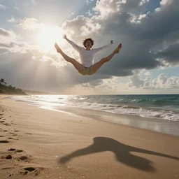 happy sun, on beach