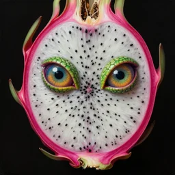 dragonfruit mf doom reptile eyes, dragonfruit slice skin. intricate, elegant, highly detailed, centered, digital painting, artstation, concept art, smooth, sharp focus, illustration, artgerm, tomasz alen kopera, peter mohrbacher, donato giancola, joseph christian leyendecker, wlop, frank frazetta