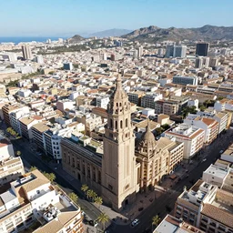 aerial photo of alicante,