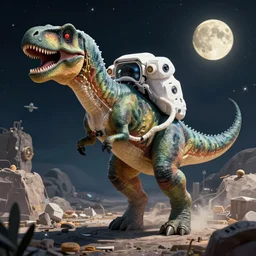 dinosaur as astronaut - n 9