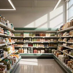 a grocery store with unusual items