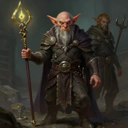 a detailed goblin sorcerer, by justin gerard and jesper ejsing, digital art, realistic painting, dnd, character design, trending on artstation