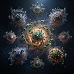 celestial entities made of nature fractals, celestials on pinterest, spotlight, cinematic, artstation, intricate details, hyperrealistic, redshift render, 4 k detail post processing