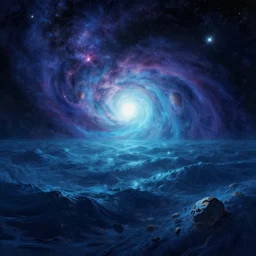 The cosmic ocean, trending on artstation