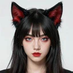 a human person with cat ears, artgerm, 4k, trending on artstation