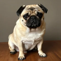 ugly pug , by norman rockwell