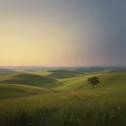 a gorgeous landscape in the style of thomas cole. smooth gradient cgi, trending on artstation