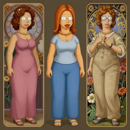 full body portrait of lois griffin, intricate, highly detailed, ray tracing, digital painting, artstation, concept art, smooth, sharp focus, illustration, art by artgerm and greg rutkowski and alphonse mucha, 8 k
