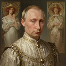 beautiful cottagecore young Putin , innocent, intricate, elegant, highly detailed, digital painting, artstation, concept art, smooth, sharp focus, illustration, art by artgerm and greg rutkowski and alphonse mucha