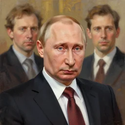 beautiful digital painting putin the thing 1 9 8 2 with high detail, 8 k, stunning detail, photo by artgerm, greg rutkowski and alphonse mucha, unreal engine 5, 4 k uhd