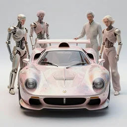 cyborg cyber vintage supercar slick, pastel tones : by michal karcz, daniel merriam, victo ngai and guillermo del toro : ornate, dynamic, particulate, intricate, elegant, highly detailed, centered, artstation, smooth, sharp focus, octane render