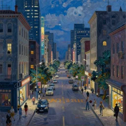 a highly detailed and beautiful realistic oil painting of a 21st century city street in a smoky summer night, by Zdzisław Beksiński,Jean Delville, Edmund Dulac,Jean Giraud,Ellen Jewett, #vfxfriday, vivid, hyper realistic, wide angle, detailed, masterpiece, 8k resolution, matte painting, trending on artstation
